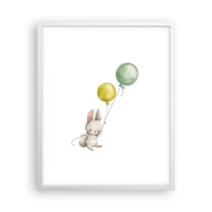 Plakat w białej ramie - Też polecę! - 40x50 cm