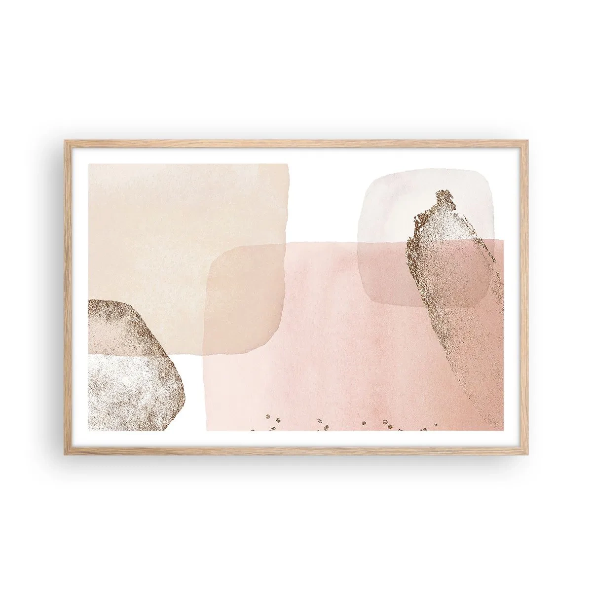 Plakat w ramie jasny dąb - Spojrzenie przez kolor - 91x61 cm