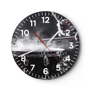 Zegar ścienny - Puls muzyki - 30x30 cm