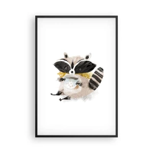 Plakat w czarnej ramie - Mój przyjaciel szop - 61x91 cm