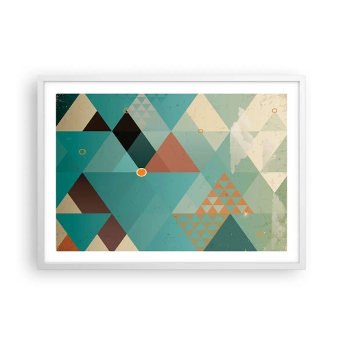 Plakat w białej ramie - Jedność wielości, wielość jedności - 70x50 cm