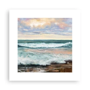 Plakat - Tutaj wygładzisz duszę - 30x30 cm