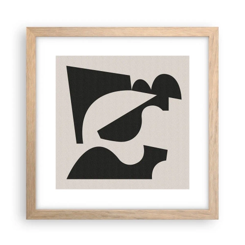 Plakat w ramie jasny dąb - Do samodzielnego składania - 30x30 cm