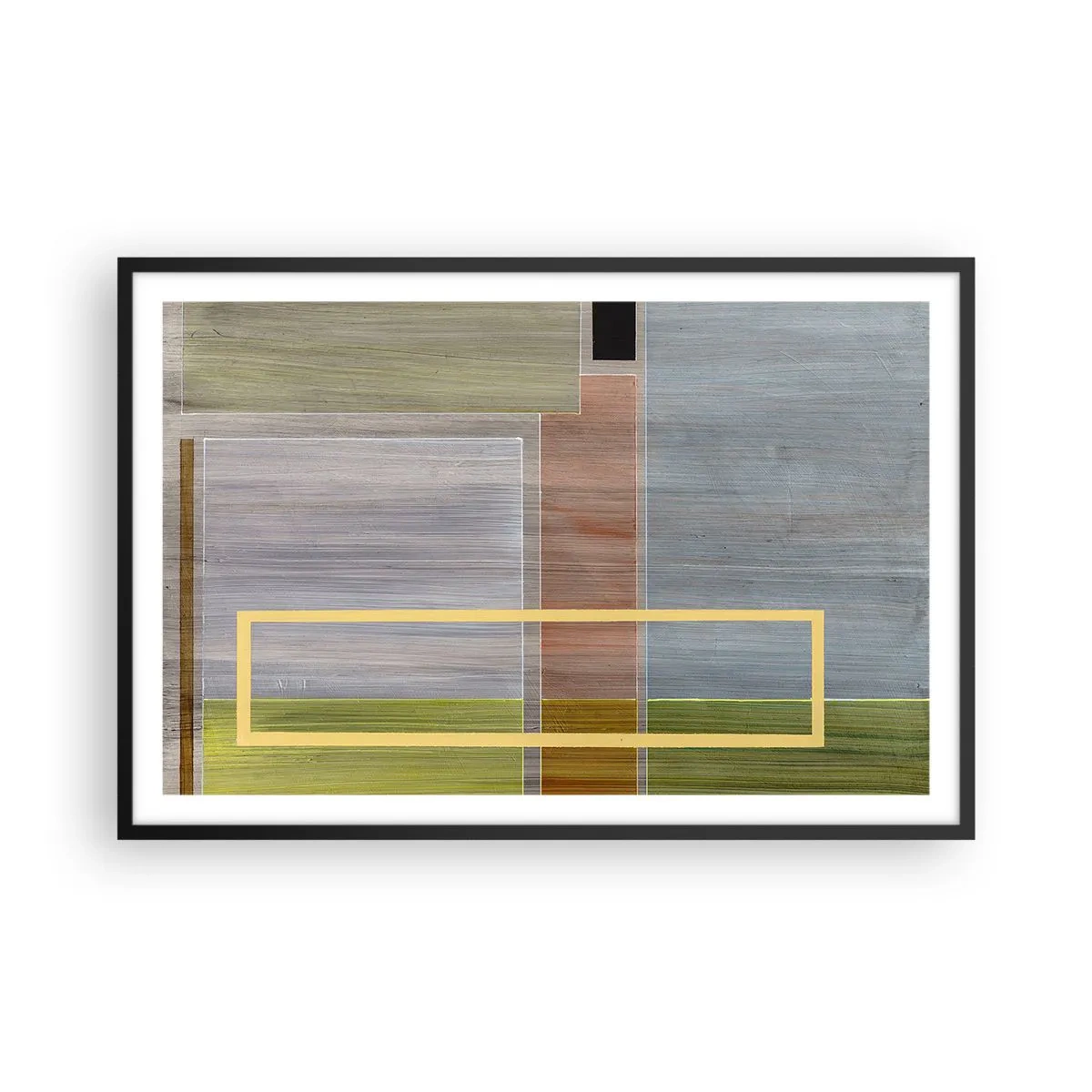 Plakat w czarnej ramie - Prosto i spokojnie - 91x61 cm