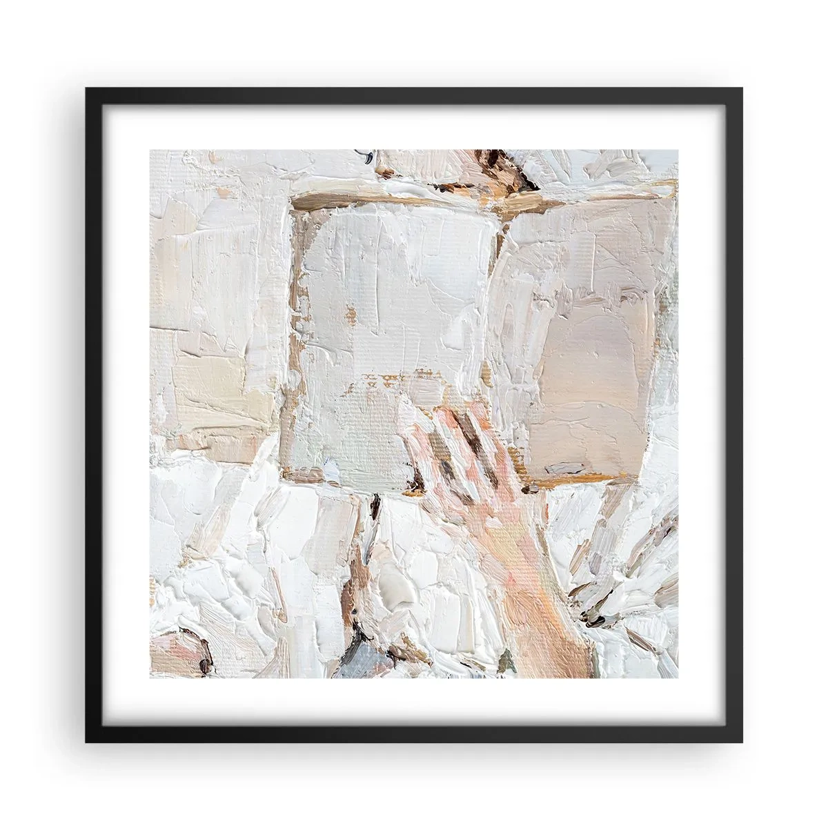 Plakat w czarnej ramie - W innym świecie - 50x50 cm