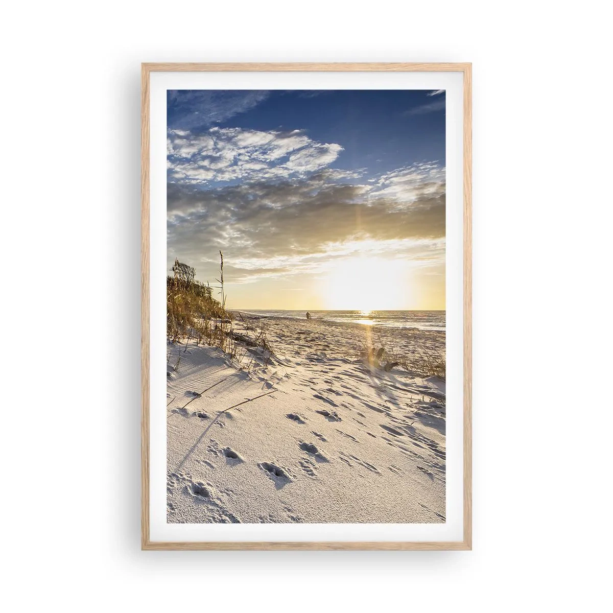 Plakat w ramie jasny dąb - Zaproszenie na spacer - 61x91 cm
