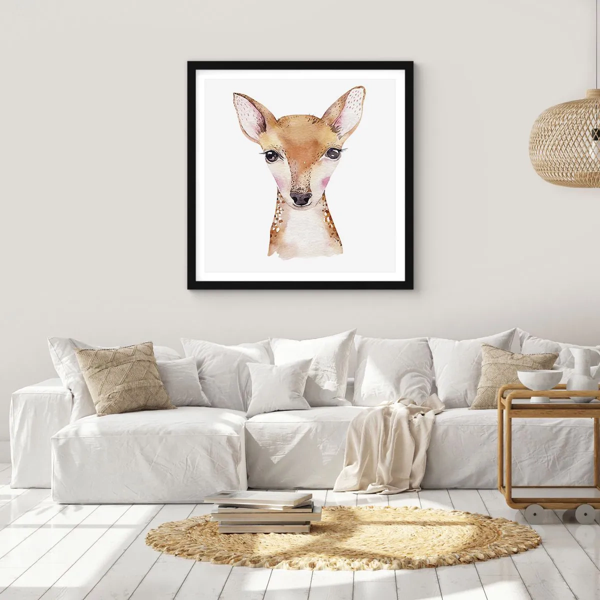 Plakat w czarnej ramie - Natura niewinności - 30x30 cm