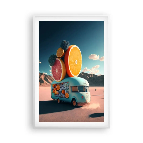 Plakat w białej ramie - Smak wakacji - 61x91 cm