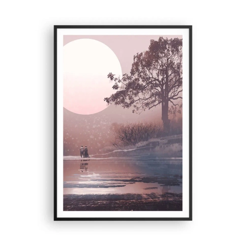 Plakat w czarnej ramie - Nocne dziwy - 70x100 cm
