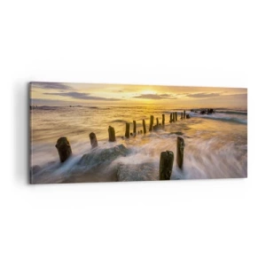 Obraz na płótnie - Surowe piękno Bałtyku - 100x40 cm