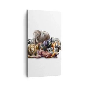 Obraz na płótnie - Afrykańska rodzinna fotografia - 45x80 cm