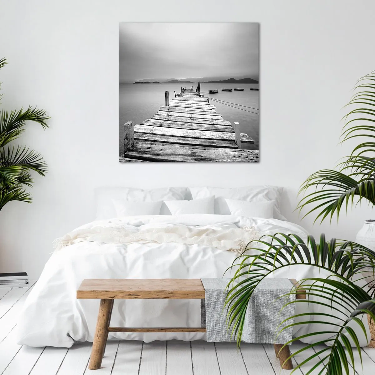 Obraz na płótnie - Za górami, za morzami - 60x60 cm