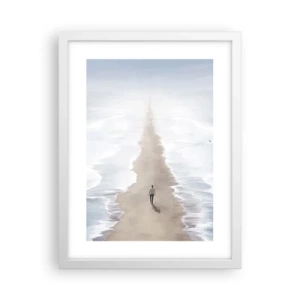 Plakat w białej ramie - Jasna przyszłość - 30x40 cm