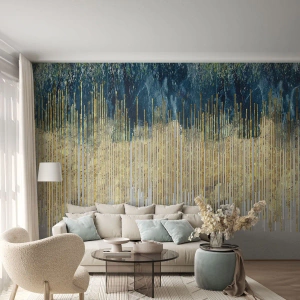 Fototapeta Standard Eco - Wyzłocona granica - Sztuka, Art Deco, Współczesny - 400x280 cm