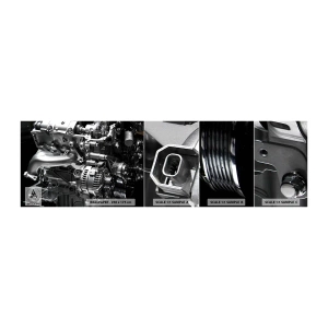 Fototapeta Próbka Samoprzylepna Deluxe Sticker - Stalowy, piękny, silny - Motoryzacja, Silnik Samochodowy, 3D - 100x30 cm