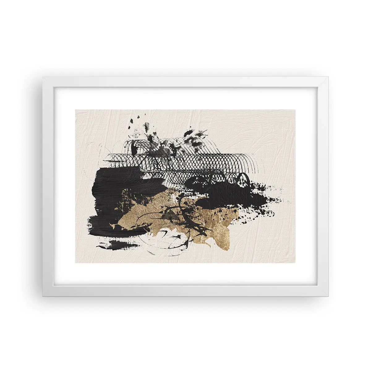 Plakat w białej ramie - Kompozycja z pasją - 40x30 cm