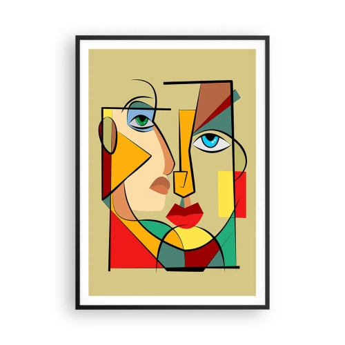 Plakat w czarnej ramie - Dobrana para - 70x100 cm