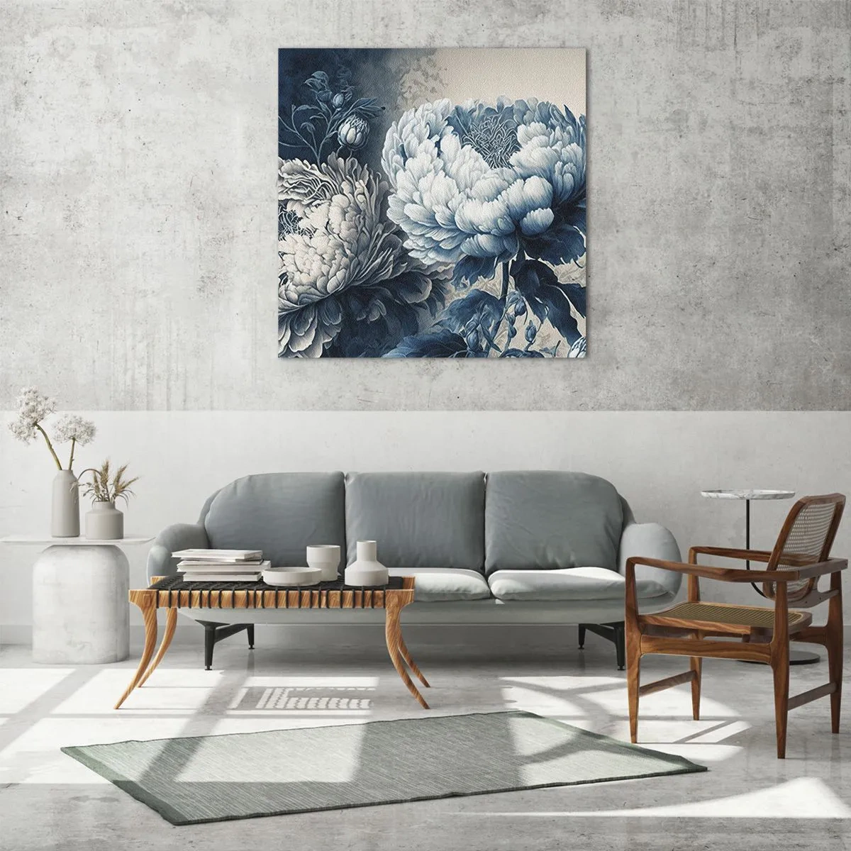 Obraz na szkle - Dobrana para - 60x60 cm