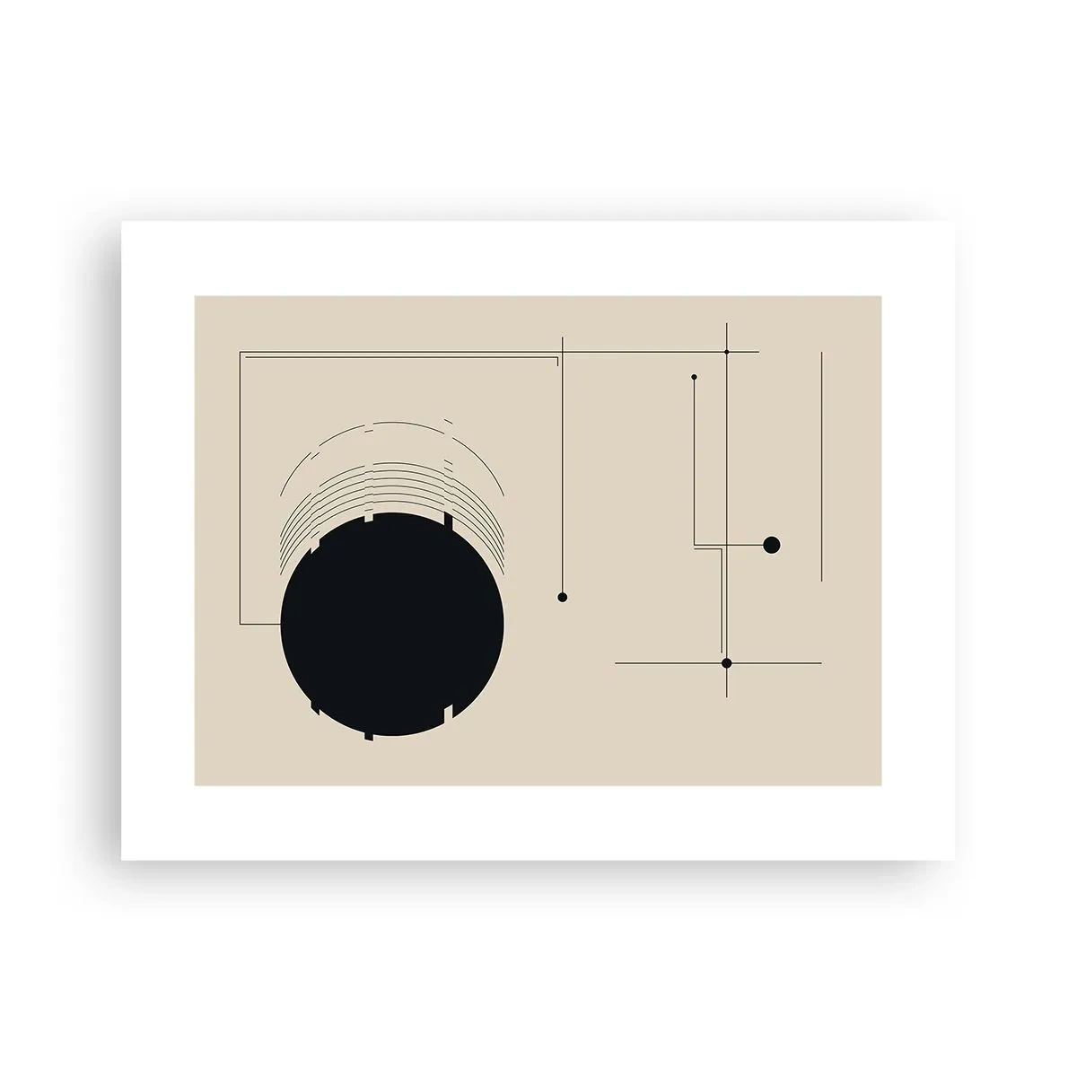 Plakat - Sprężysta i dynamiczna kompozycja - 40x30 cm