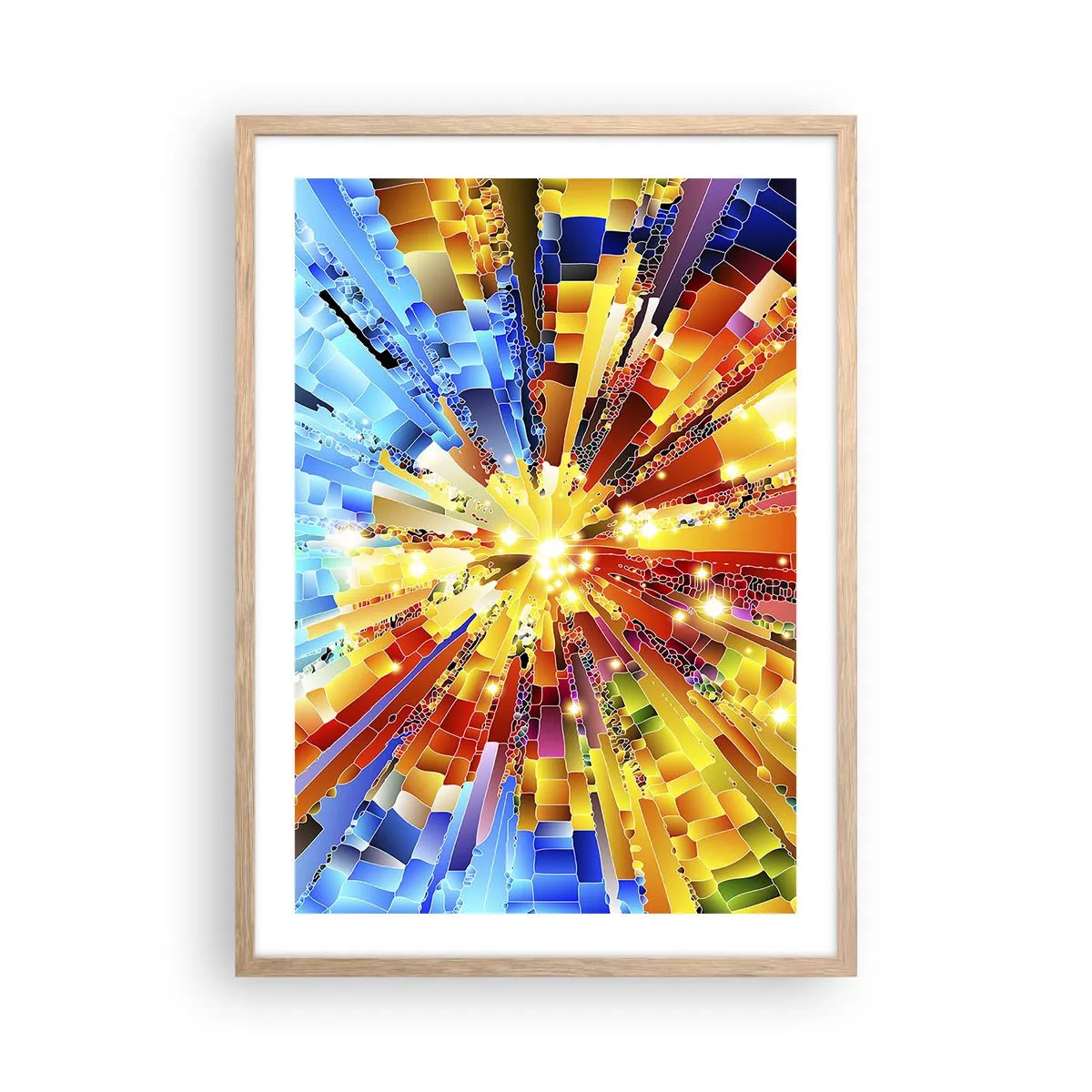 Plakat w ramie jasny dąb - In medias res - 50x70 cm