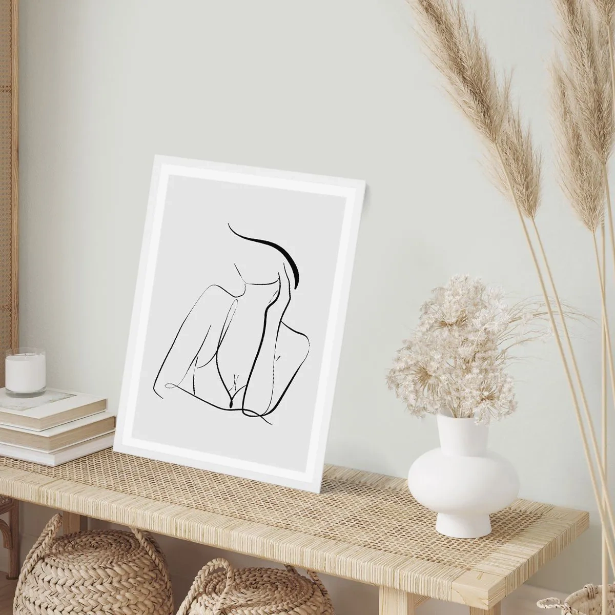 Plakat w białej ramie - Na fali marzeń - 30x40 cm