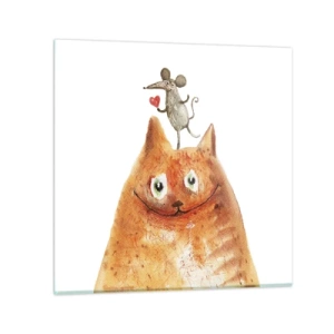 Obraz na szkle - Paradoksy miłości - 60x60 cm