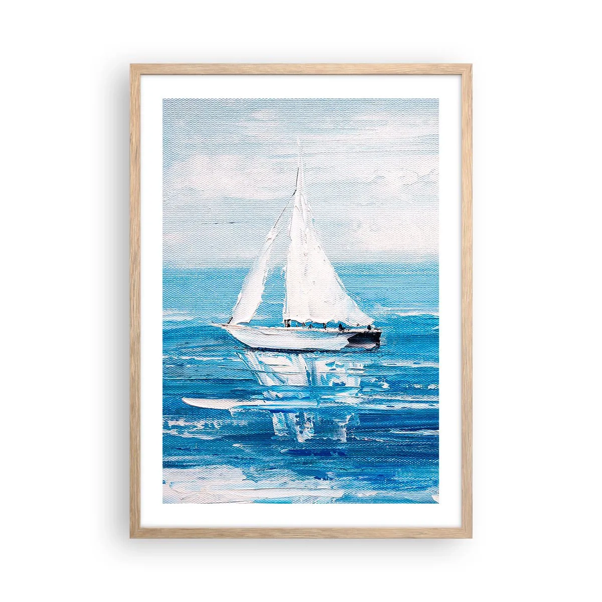 Plakat w ramie jasny dąb - Z przyjacielem u boku - 50x70 cm