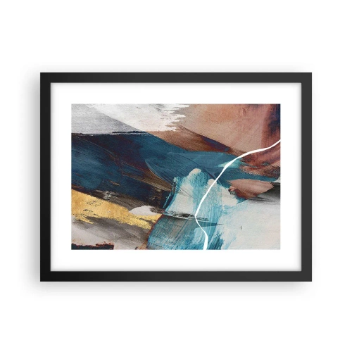 Plakat w czarnej ramie - Z rozmachem i energicznie - 40x30 cm