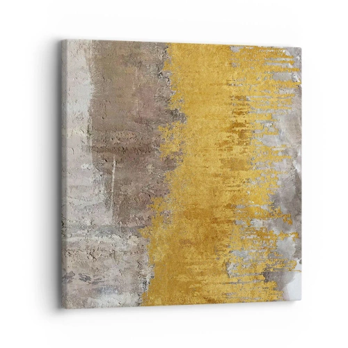 Obraz na płótnie - Złocisty podmuch - 30x30 cm