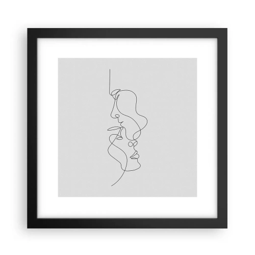 Plakat w czarnej ramie - Żar rzewnych żądz - 30x30 cm