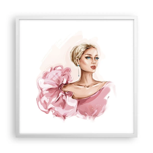 Plakat w białej ramie - Jak malowana… - 60x60 cm