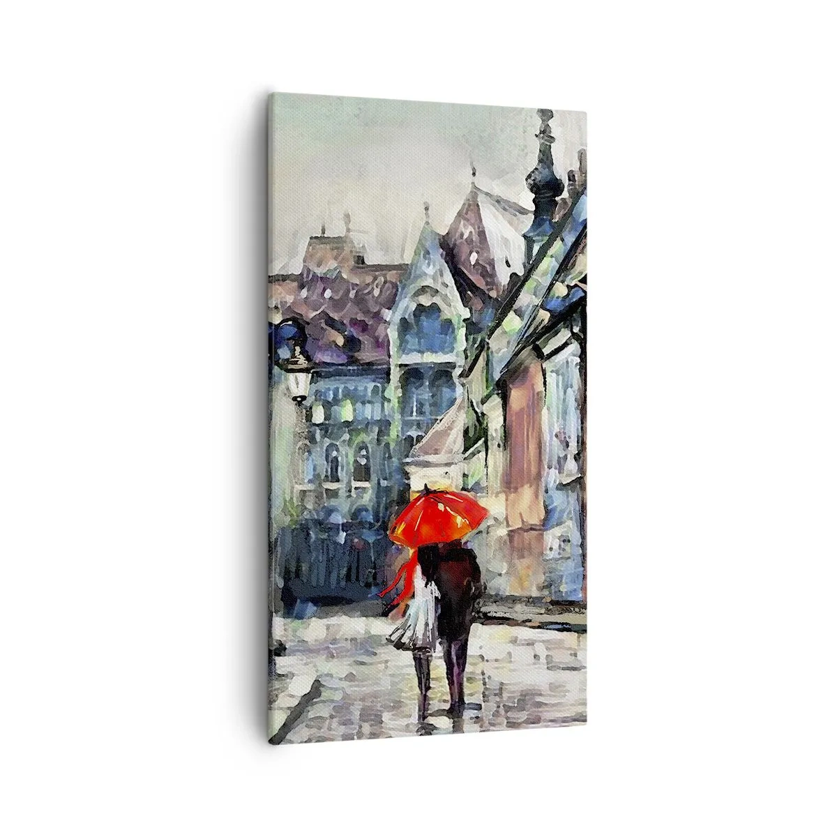 Obraz na płótnie - Deszcz dla dwojga - 55x100 cm