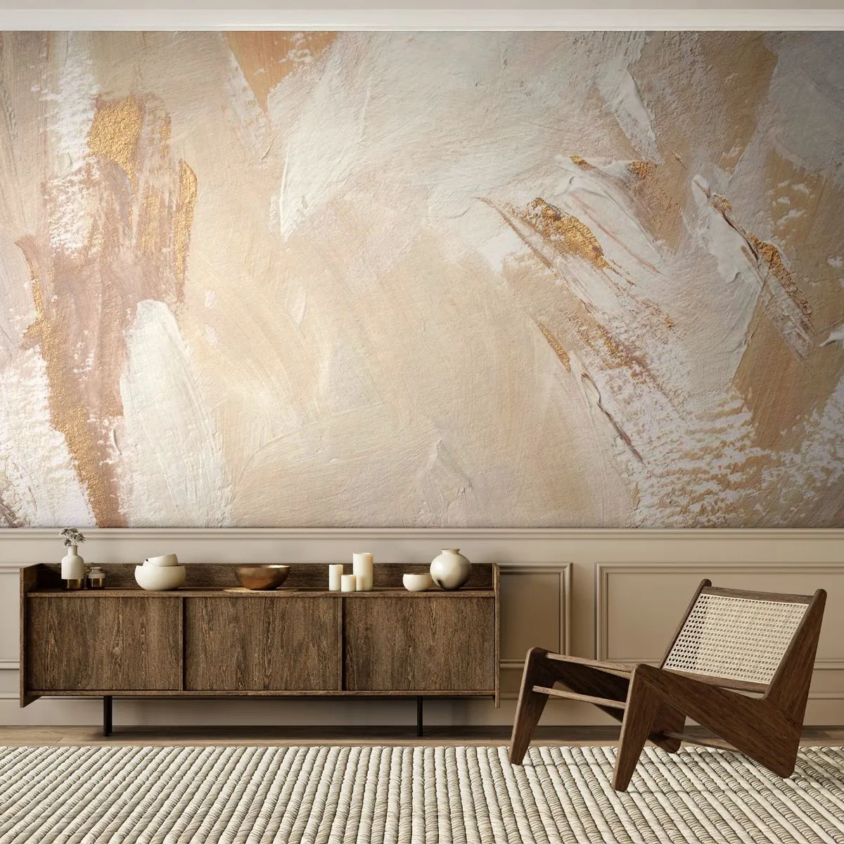 Fototapeta Premium Canvas - Pastelowa kompozycja - Minimalistyczny, Jasny, Sztuka - 500x350 cm