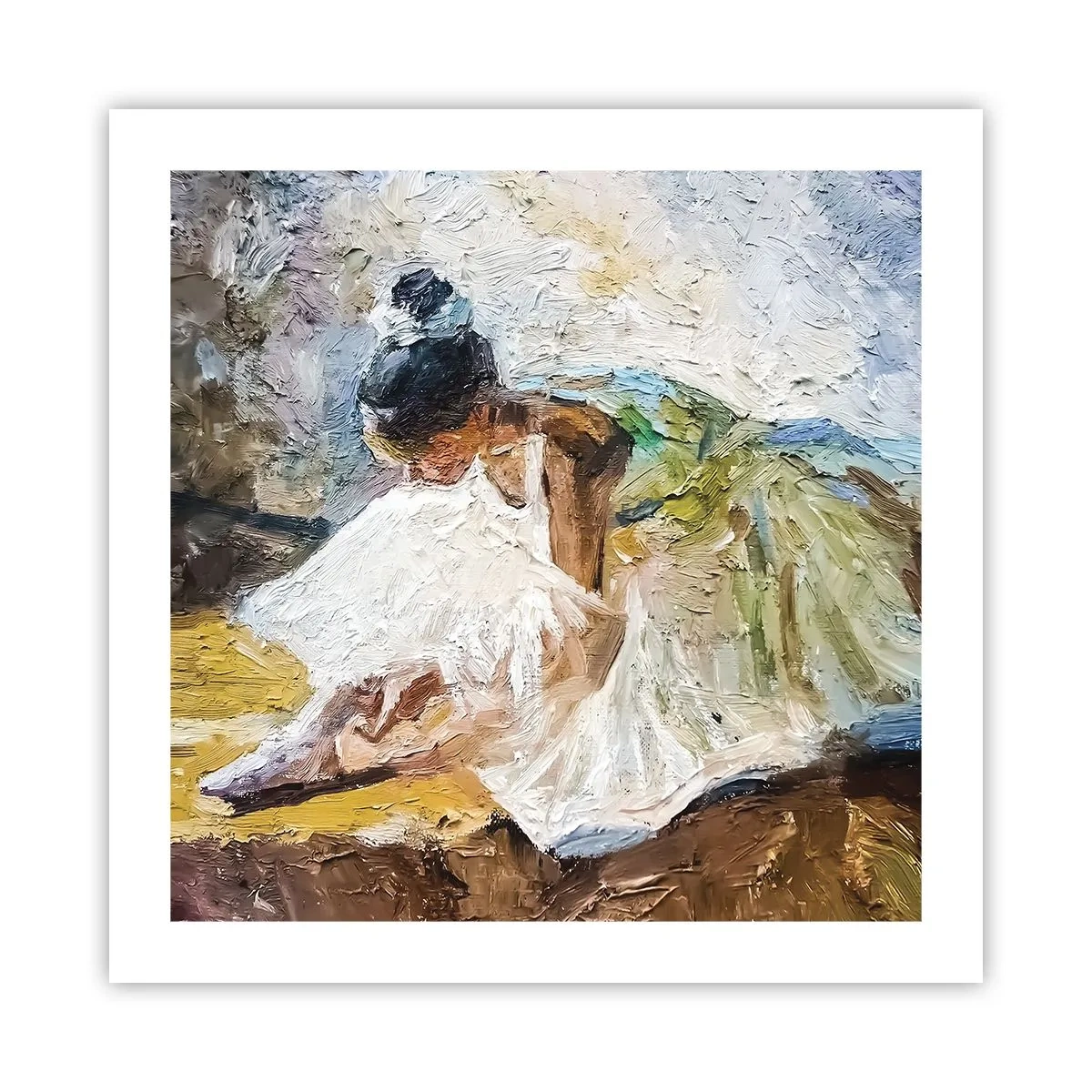 Plakat - Z obrazu Degasa - 50x50 cm