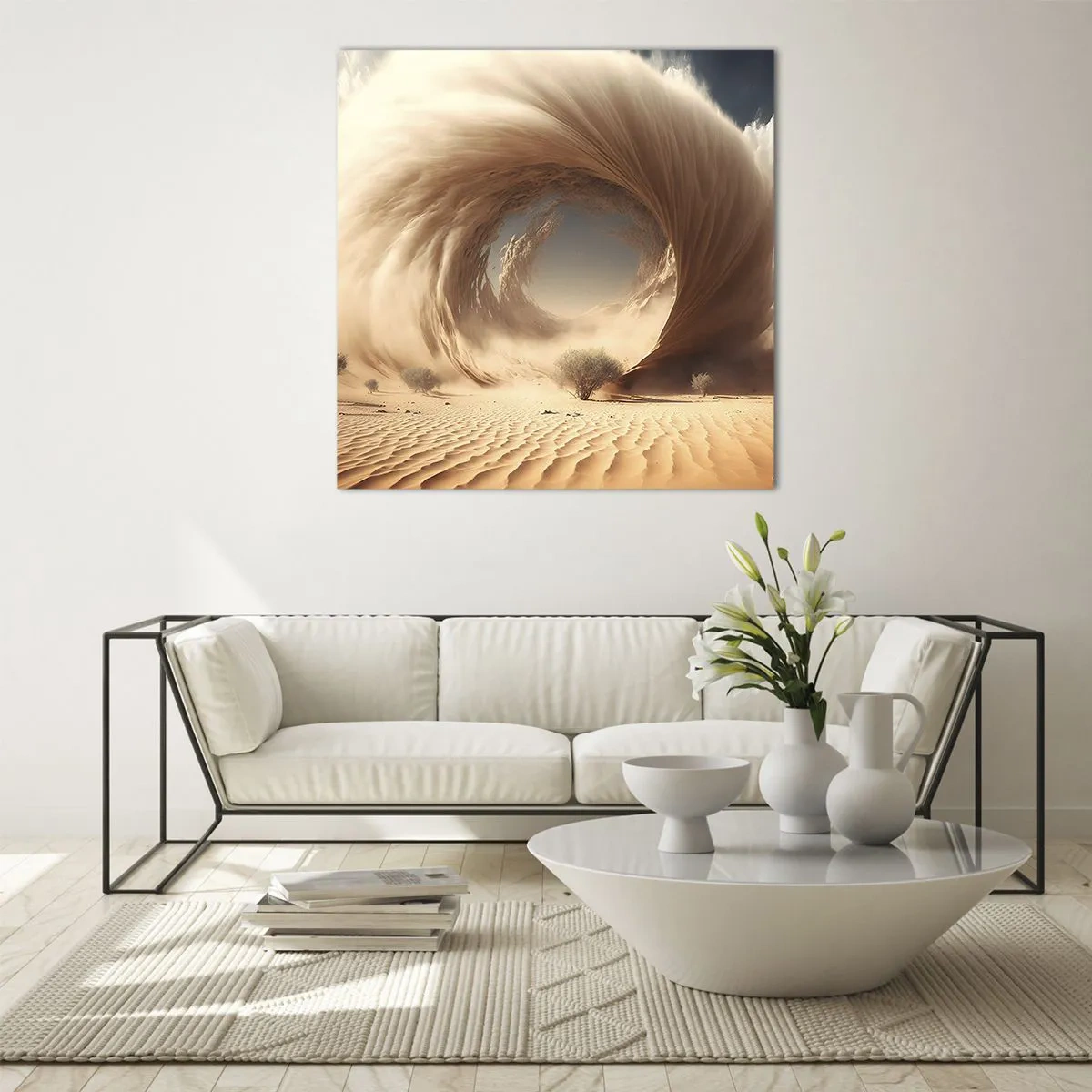 Obraz na szkle - Otwarty portal - 60x60 cm