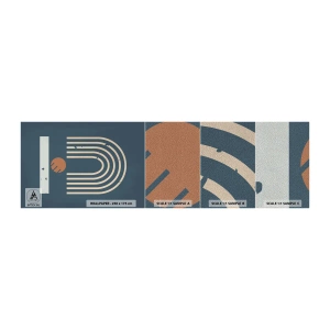 Fototapeta Próbka Premium Sand - Geometria na granacie - Abstrakcja, Sztuka, Grafika - 100x30 cm