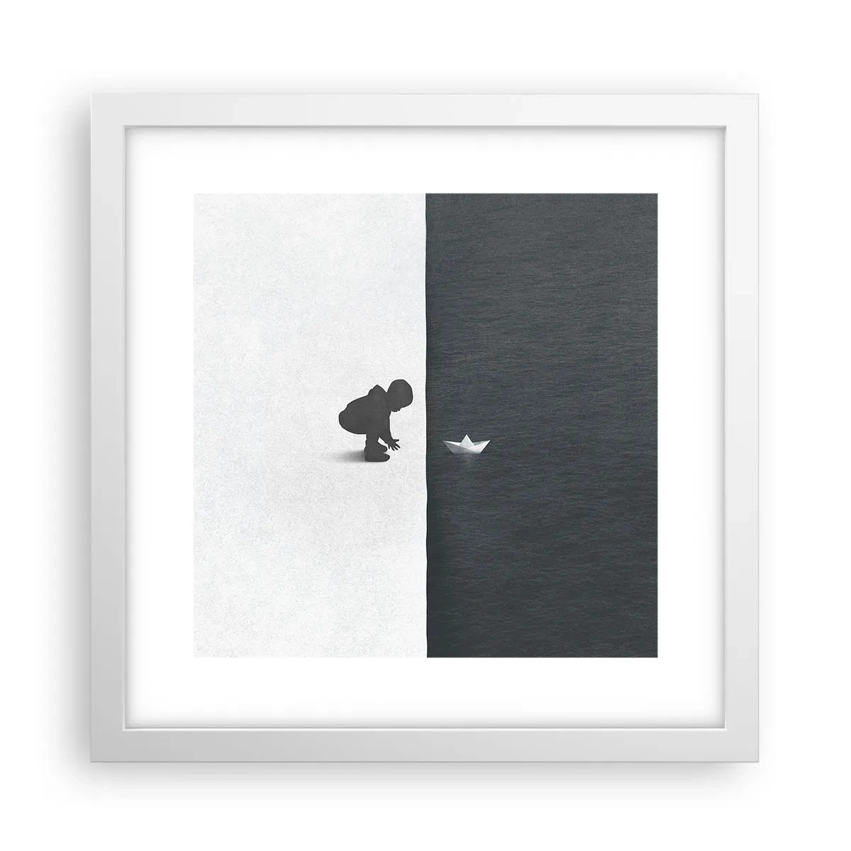 Plakat w białej ramie - Wielka wyprawa - 30x30 cm