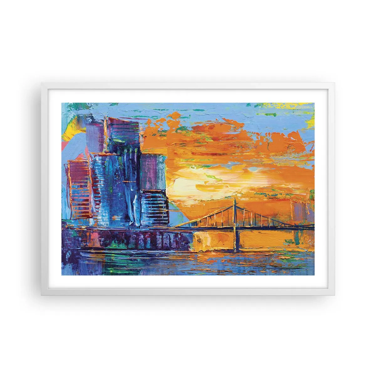 Plakat w białej ramie - Kultura i natura - 70x50 cm