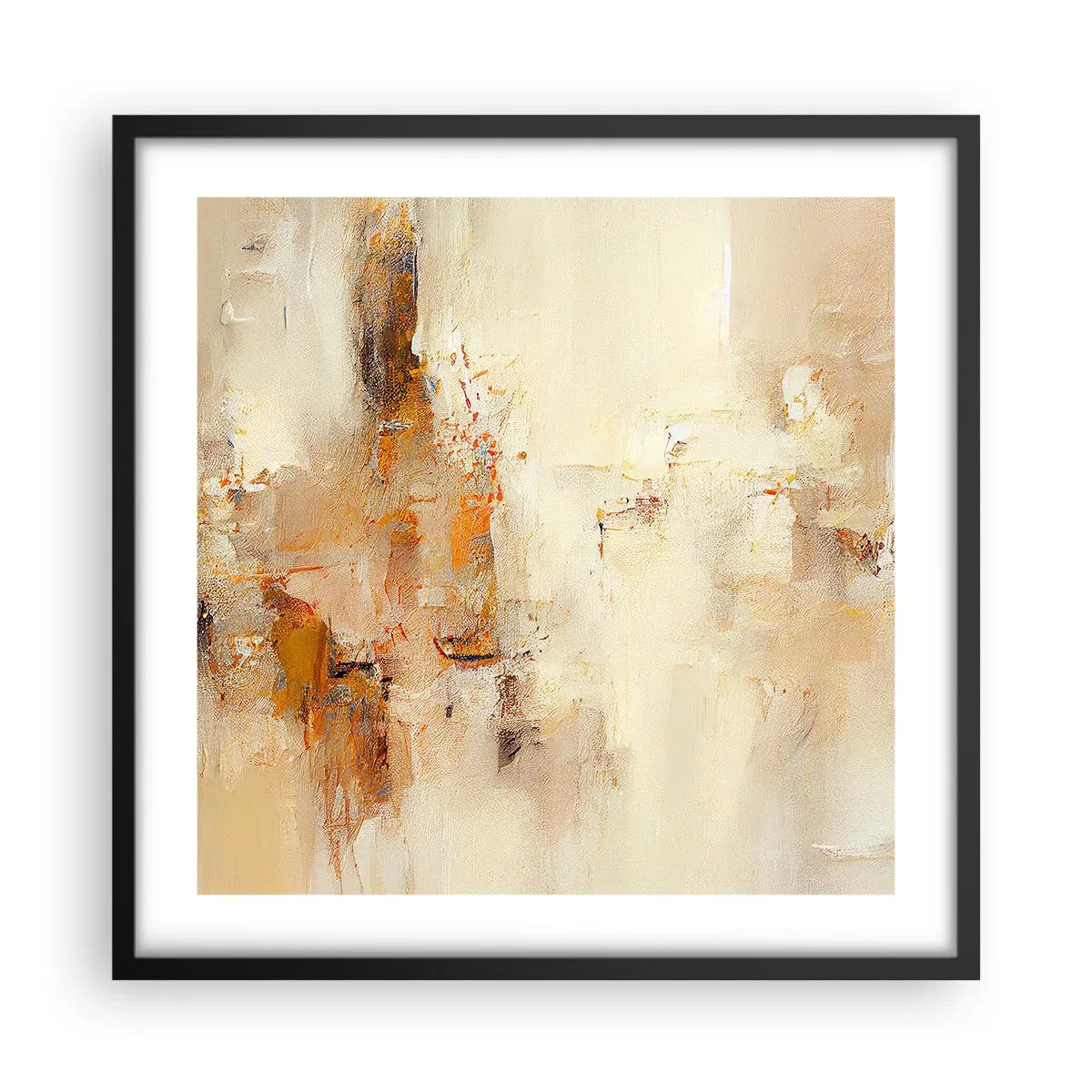 Plakat w czarnej ramie - Dusza bursztynu - 50x50 cm