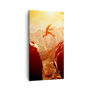 Obraz na płótnie - Przekraczając granice - 55x100 cm