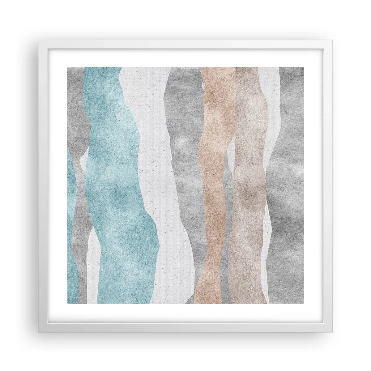 Plakat w białej ramie - Studium bliskości - 50x50 cm