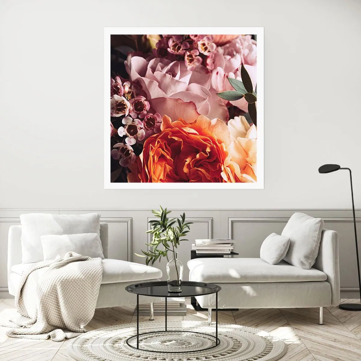 Plakat - Otulone pięknem - 60x60 cm