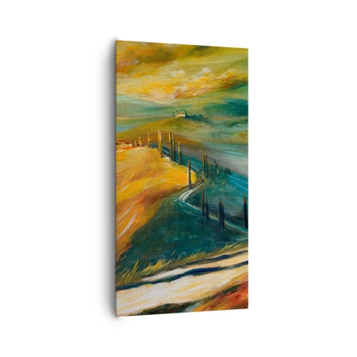 Obraz na płótnie - Toskański pejzaż - 65x120 cm