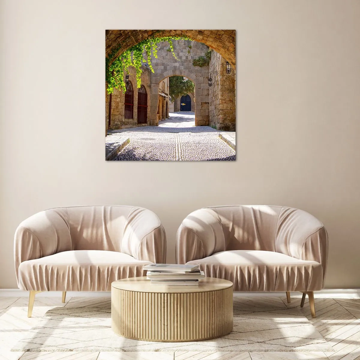 Obraz na szkle - Zaraz pojawi się orszak - 70x70 cm