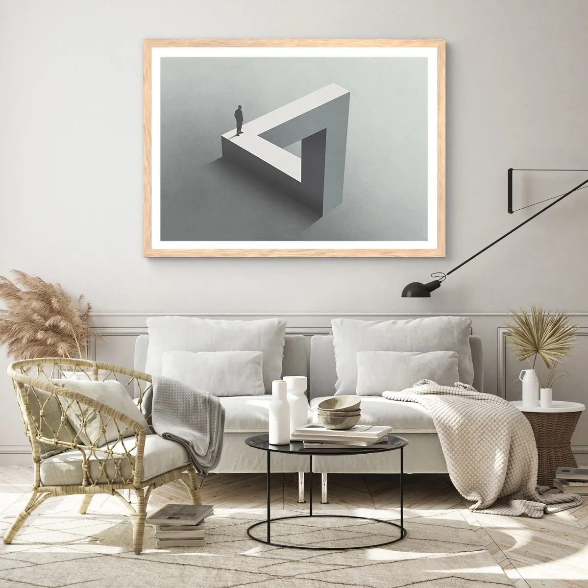 Plakat w ramie jasny dąb - A jednak możliwe - 70x50 cm