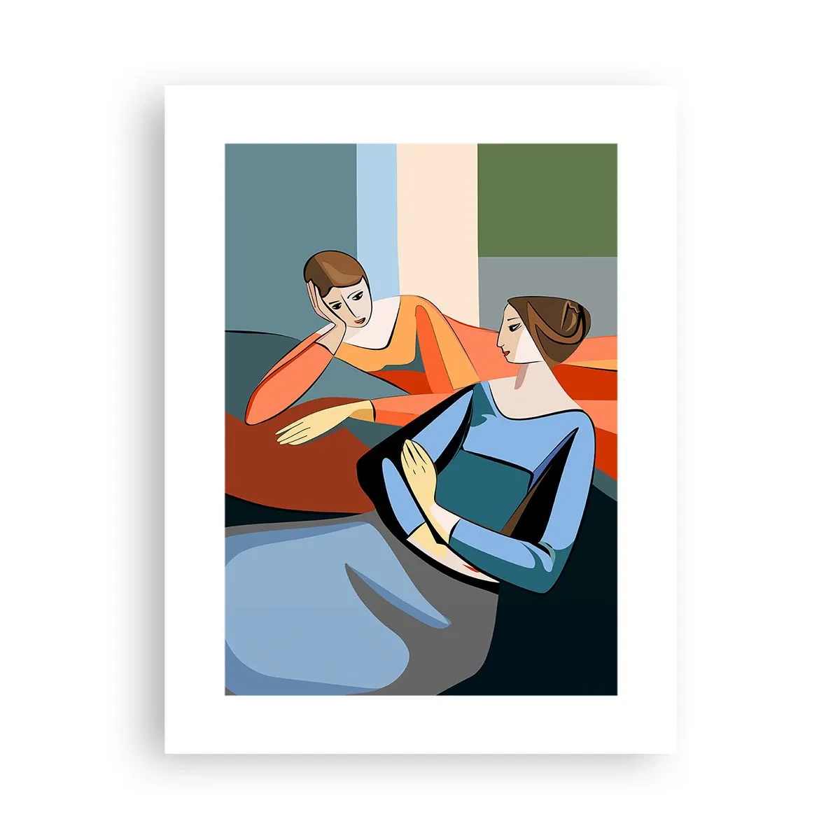 Plakat - Chwila zwierzeń - 30x40 cm