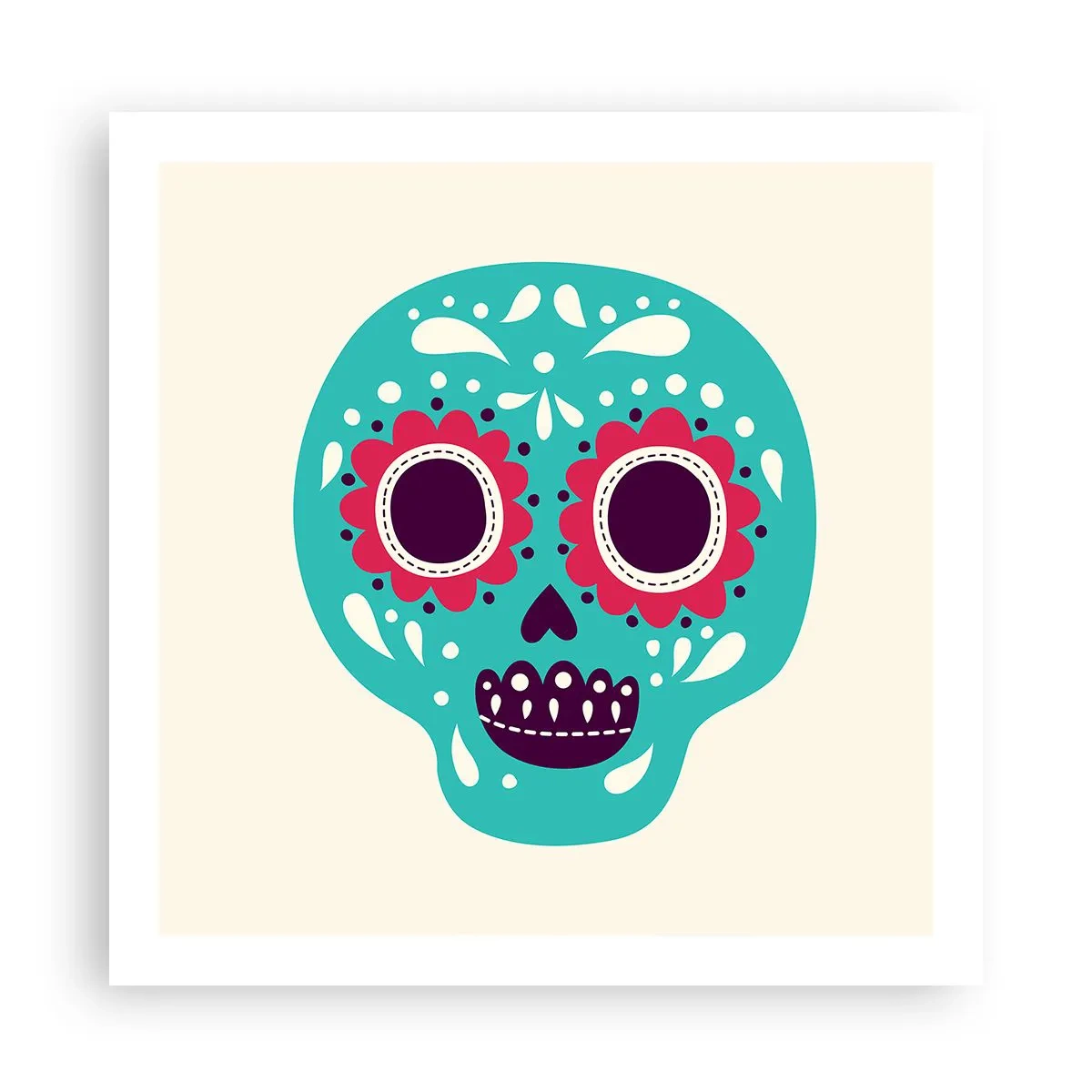 Plakat - Życie – zabawa aż do śmierci - 60x60 cm