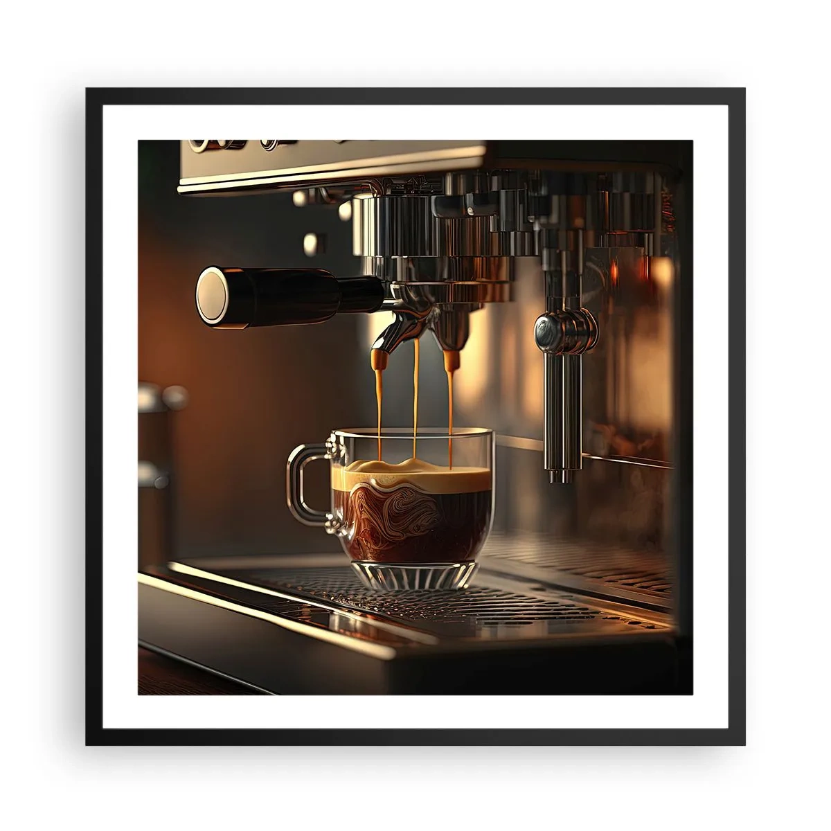 Plakat w czarnej ramie - Zmysłowa mikstura - 60x60 cm