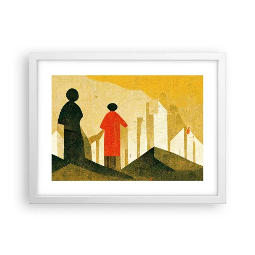 Plakat w białej ramie - Jeszcze daleka droga - 40x30 cm
