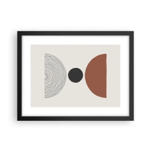 Plakat w czarnej ramie - W centrum uwagi - 40x30 cm